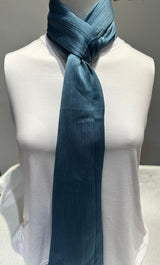 Crinkle silk scarf