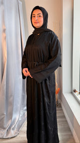 Vine Motif Black Abaya (UAE)