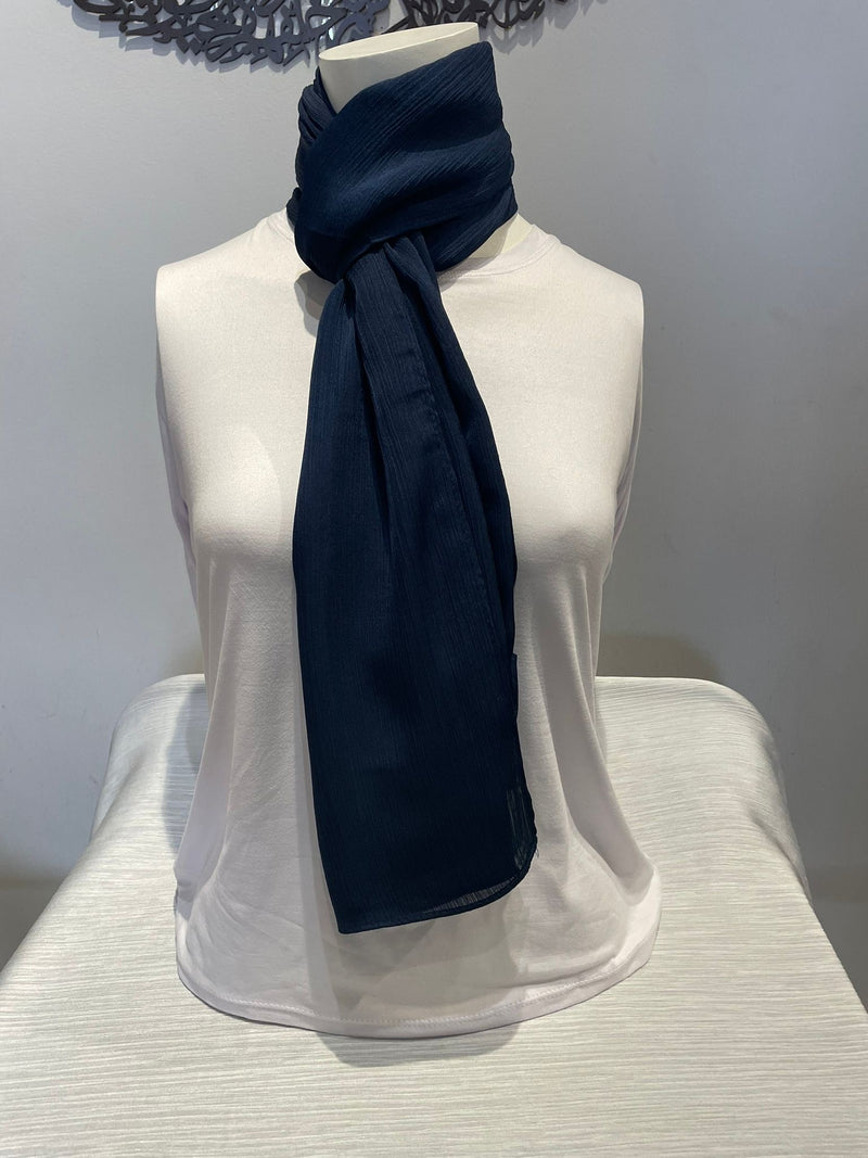 Crinkle silk scarf