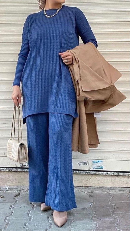 Azure Blue Knit Set