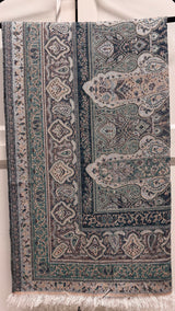 Serene Teal Pashmina Abaya-UAE