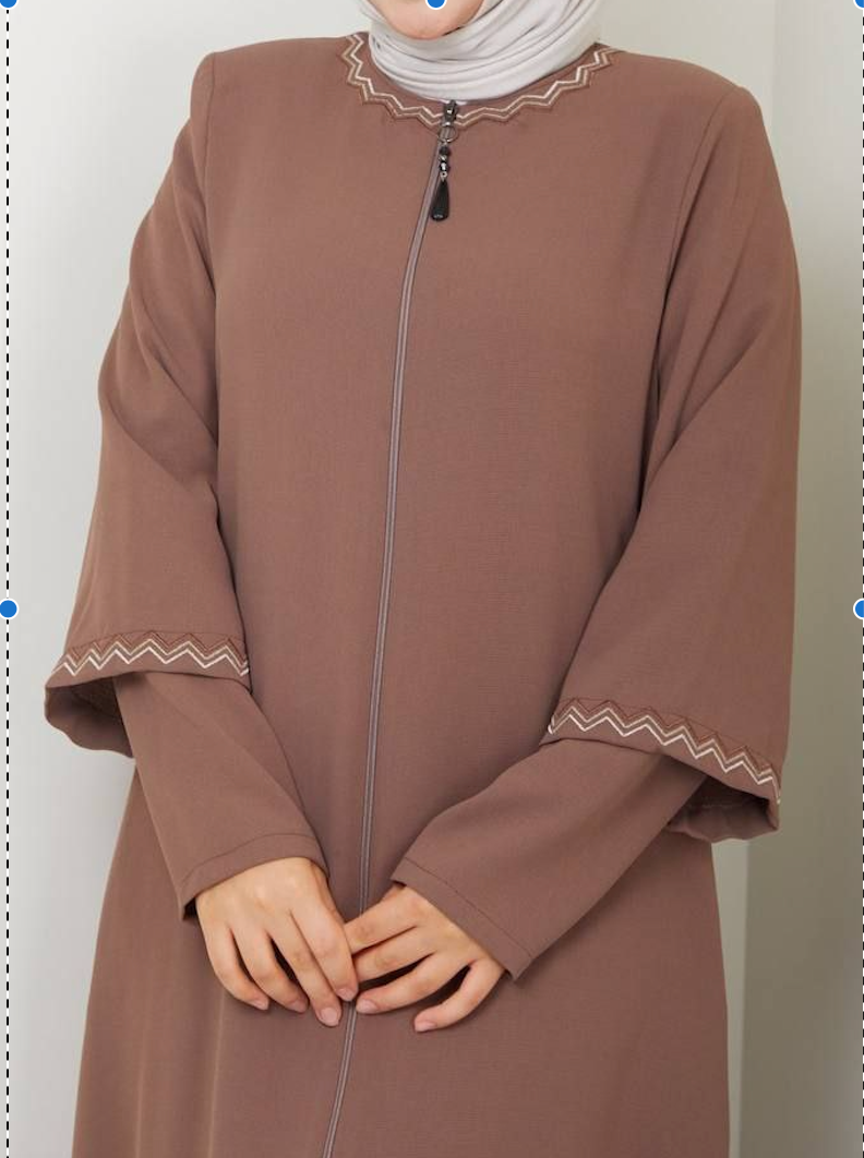 Elegant Casual Abaya (Mocha)