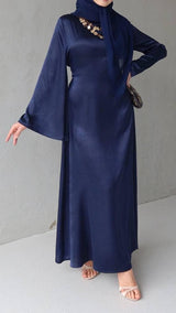 Modish Maxi Dress-Navy
