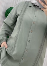Chic Lace Co-ord Set (Sage)