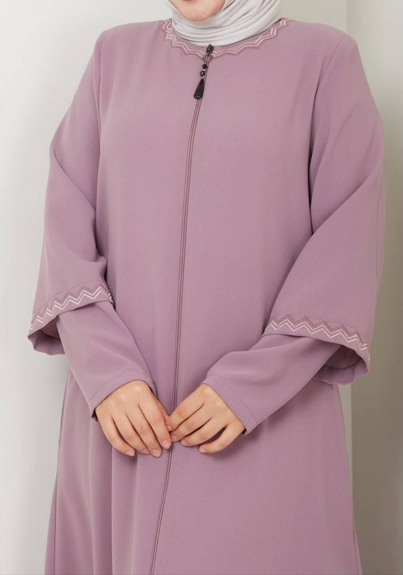 Elegant Casual Abaya (Dusky Pink)