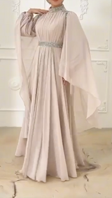 Ameera Party Dress (Beige)