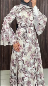 Sage Garden Ruffle Dress