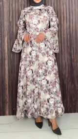 Sage Garden Ruffle Dress