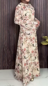 Blush Garden Ruffle Dress