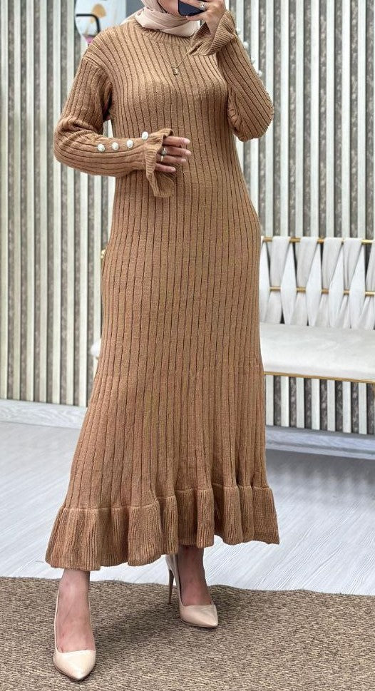 Knit Long Maxi (Tan)