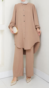 Chic Co-ord Set (Taupe)