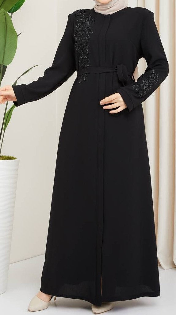 Black Fancy Abaya