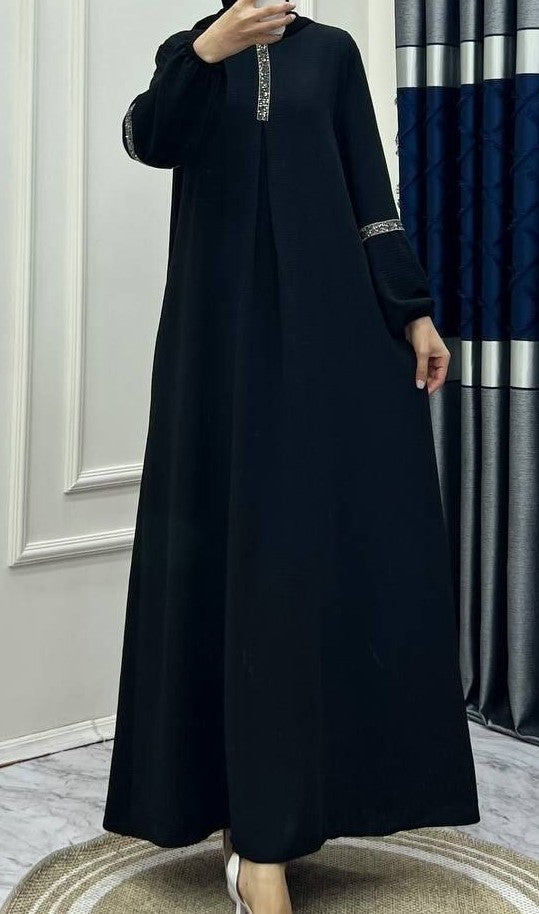 Black Maxi Abaya (Plus Sizes)