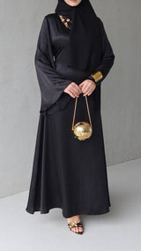 Modish Maxi Dress-Black