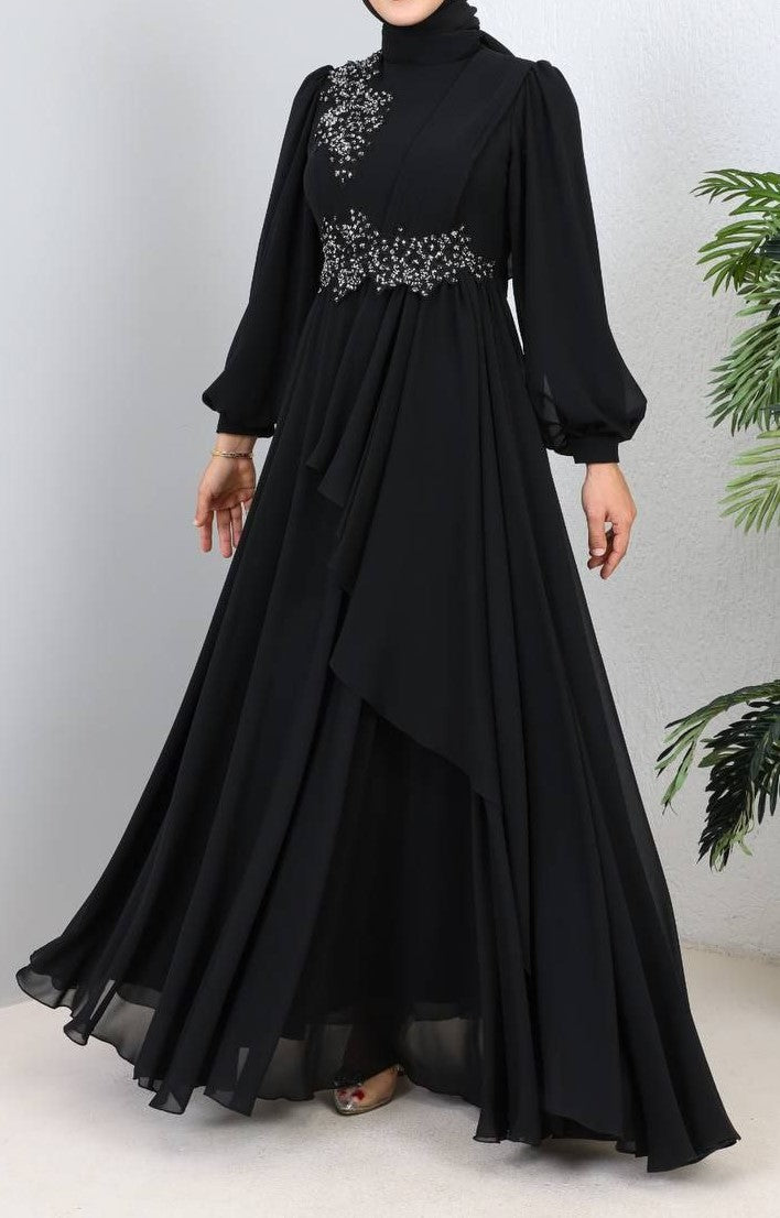 Black Vintage Party Dress