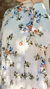 Garden Bloom Embroidery Maxi