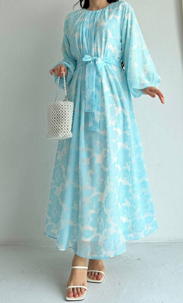 Self Print Chiffon Maxi (Tiffany)