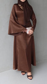 Modish Maxi Dress-Mocha