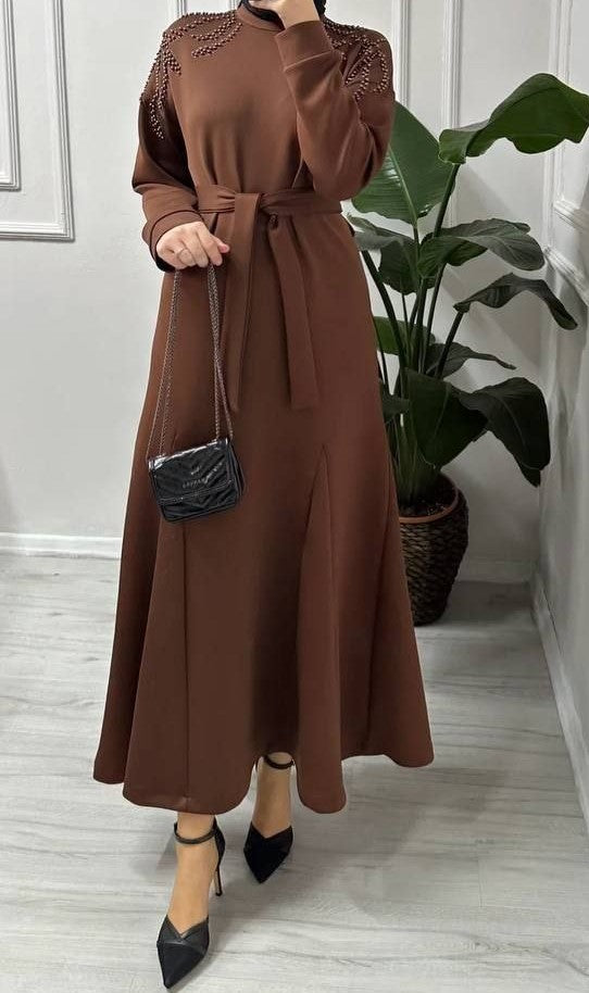 Trendy Flare Maxi (Brown)