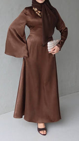 Modish Maxi Dress-Mocha