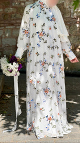 Garden Bloom Embroidery Maxi