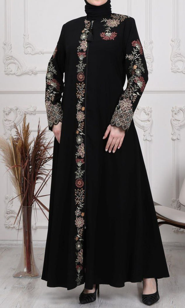 Black Embroidery Party Abaya (Turkey)