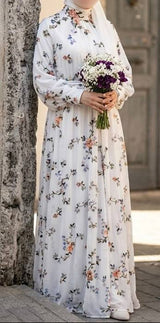 Garden Bloom Embroidery Maxi