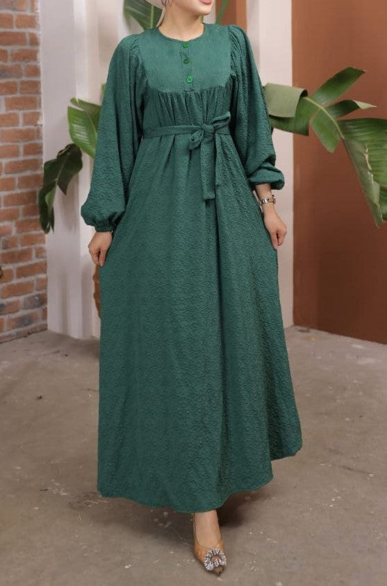 Embossed Cotton Maxi (Emerald)