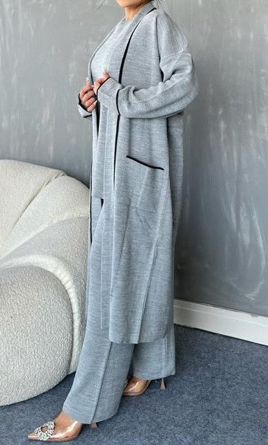 Trendy Knit Set (Grey)