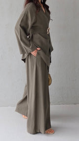 Stylish Tunic Set-Olive