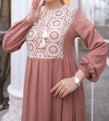 Cotton Lace Maxi (Maple)