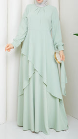 Trendy Layered Maxi (Mint)