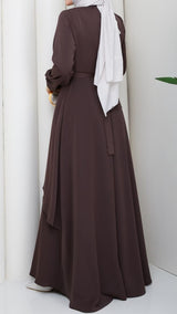 Trendy Layered Maxi (Cocoa)