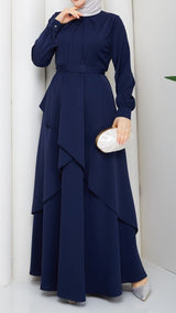 Trendy Layered Maxi (Midnight Blue)