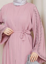 Grace Abaya Set -Soft Pink