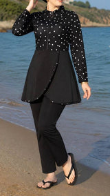 Black Polka Dot Burkini