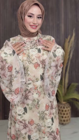 Blush Garden Ruffle Dress