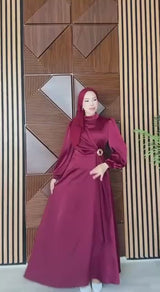 Maroon Grace Maxi Dress