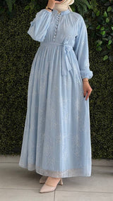 Blue Hue Cotton Maxi