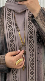 Casual Shrug Set-Taupe(Plus Sizes)