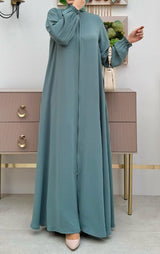 Teal Zipper Abaya (Turkey)