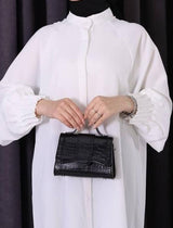 Long Button Front Tunic (White)