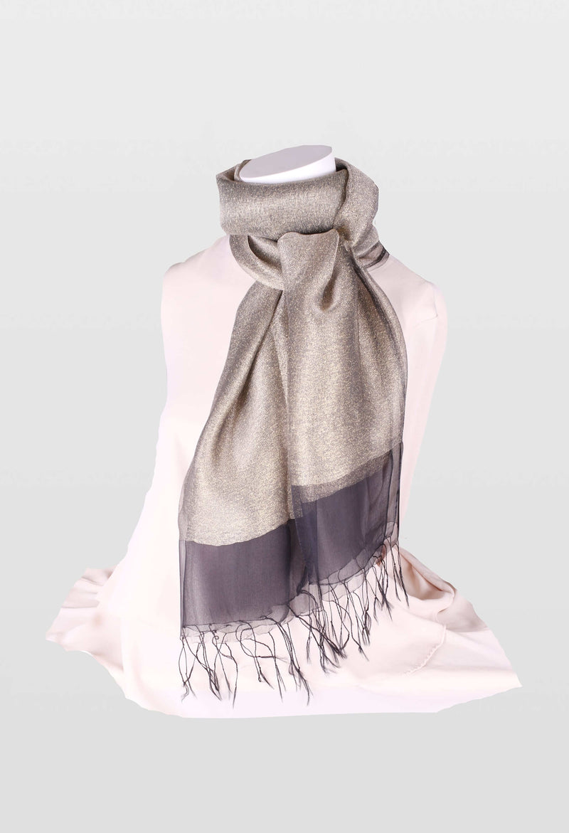 Two-Tone Shimmer Scarves