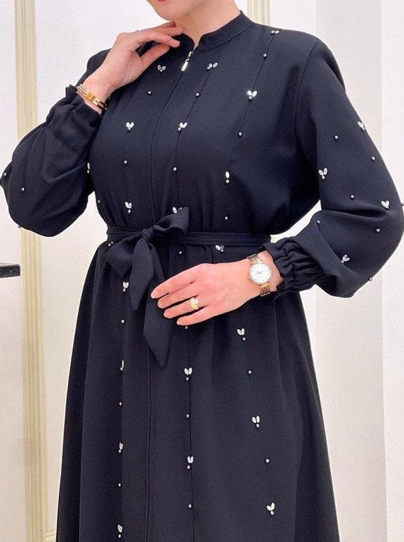 Embellished Black Maxi/Abaya