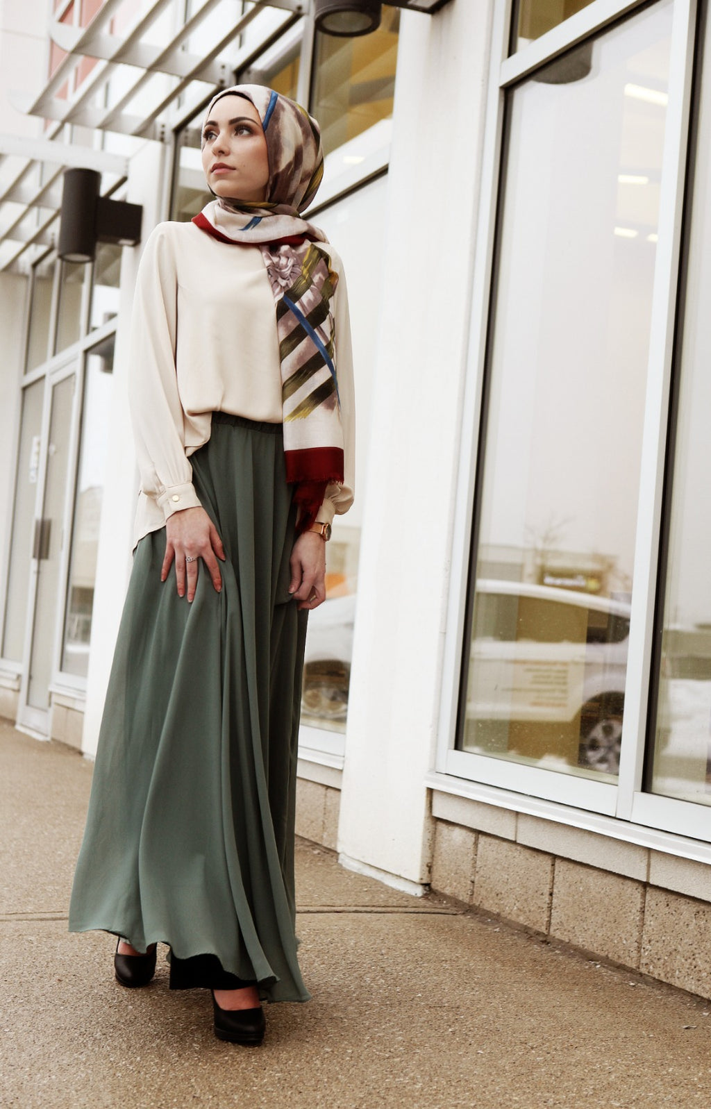 Kcocoo Womens Solid Pleated Elegant Midi Elastic Waist Maxi Skirt Chiffon  Pink XL 