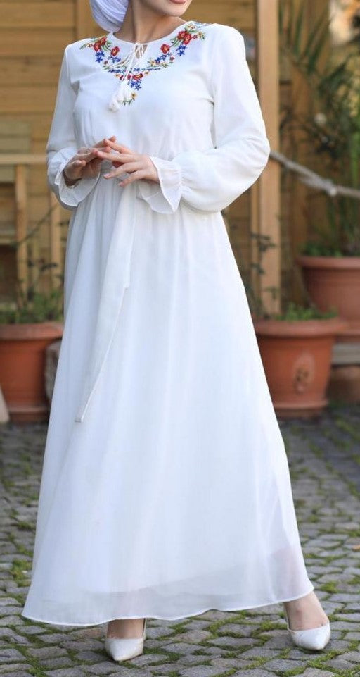Embroidered Maxi Dress