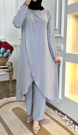 Light Grey Tunic Set
