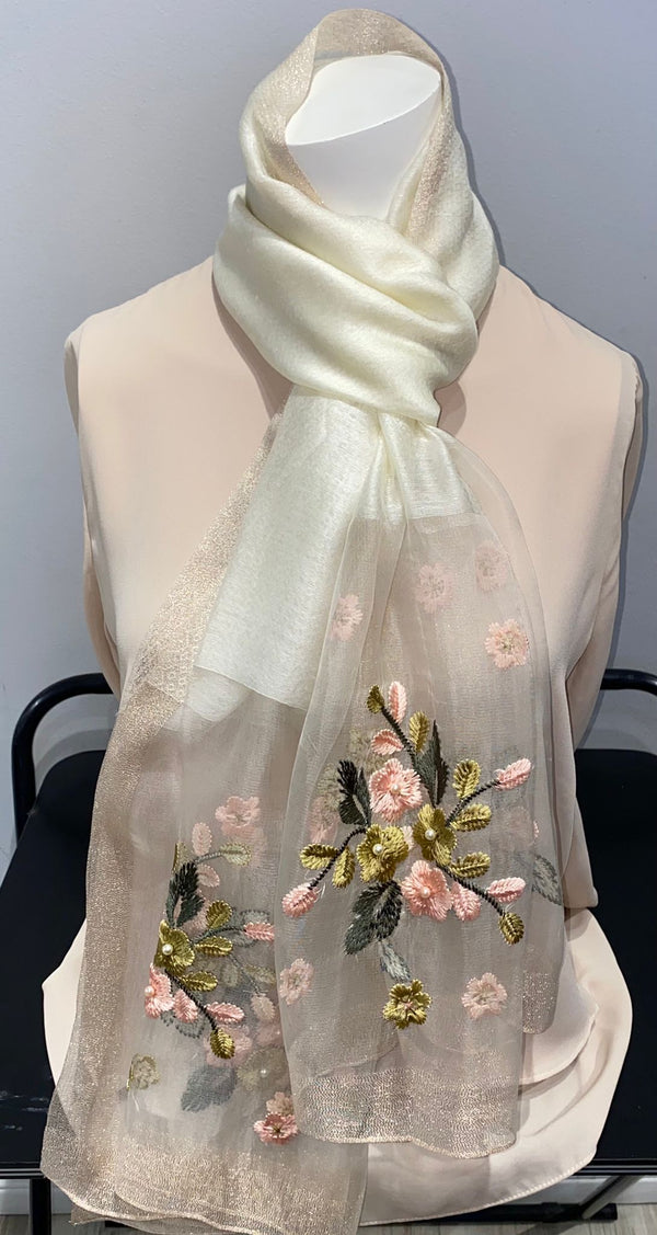 Embroidered Fancy Scarf