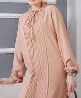 Pleated Front Tunic Set