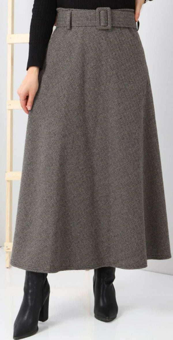 Woollen Flare Skirt